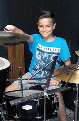 Drummer playing